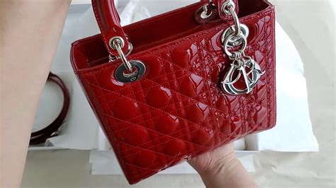 lady dior red matte|lady dior bag cost.